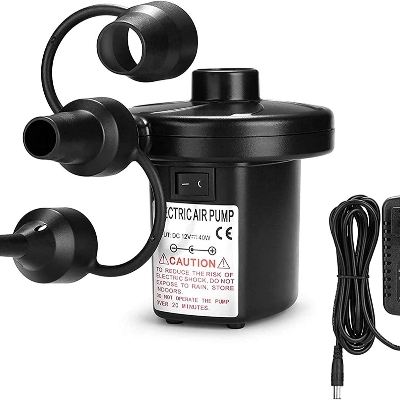 Picture of Electric Air Pumper, Air Pumper with 3 Nozzles for Inflatable Pool, boat, airbed, swim ring, furniture