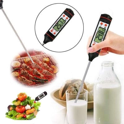 Picture of Digital Kitchen Thermometer For BBQ Electronic Cooking Food Probe Meat Water Milk Meat Thermometer Kitchen Tools