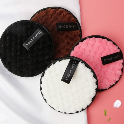 Picture of Clean Sponge Puff Makeup Remover 1 Pc Beauty Cosmetic Applicator for Removing Makeup