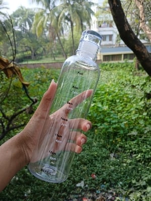 Picture of Transparent Water Bottle 500Ml - Stay Refreshed On-The-Go With A Sleek And Durable Design