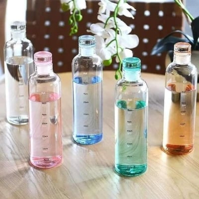 Picture of Transparent Water Bottle 500Ml - Stay Refreshed On-The-Go With A Sleek And Durable Design