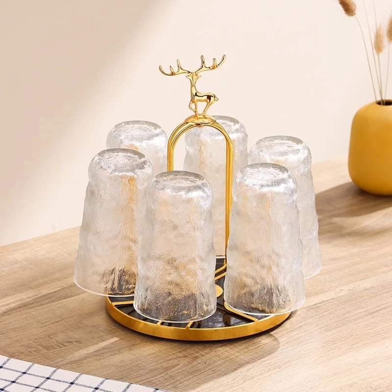 Picture of Cup Rack Kitchen Bar 6 Mug Hooks Mug Holder for Carafes Teacups Coffee Mugs