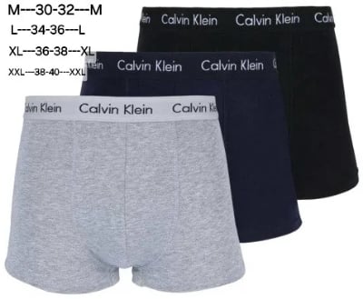 Picture of 3 pieces cotton boxer underwear for men - Calvin Klein comfort breathable