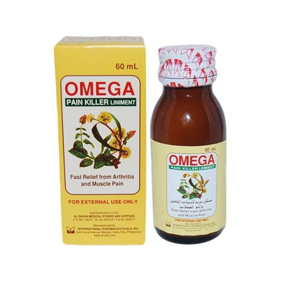 Picture of OMEGA Pain Killer Balm Relief Liniment Oil for Arthritis and Muscle Pain (Philippines) - 60ml