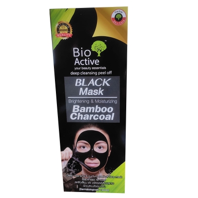 Picture of Thailand product Bio Active Black Mask Brightening & Moisturizing Bamboo Charcoal Cleansing Wash90gm