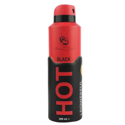 Picture of Black Dude Hot Deodorant Spray 200 Ml Men's Antiperspirant Body Odor Control Fragrance