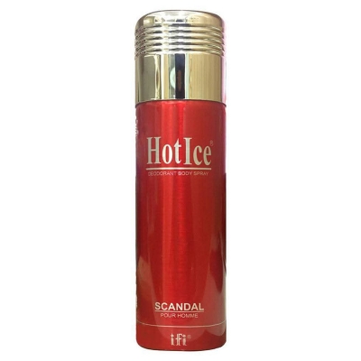 Picture of International UAE product Body spray Scandal Hot Ice used for male - 200 ml
