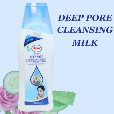 Picture of Indian product Skin care Ayur deep pore cleansing milk facial cleanser used for male female - 200 ml