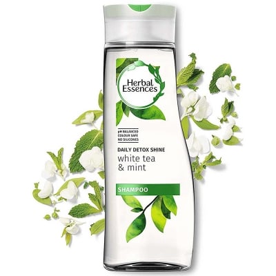 Picture of International Thailand product hair care DAILY DETOX SHINE white tea and mint shampoo used for male/ female - 400 ml