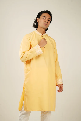 Picture of Shehzada Embroidered Panjabi in Tuscan Sun