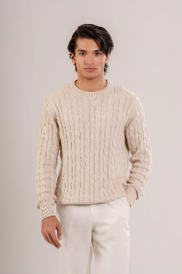 Picture of Marco Cableknit Sweater Blue