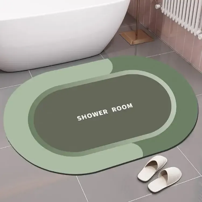 Picture of Bathroom Rugs Modern Diatomaceous Earth Super Absorbent Quick Dry Assorted Color