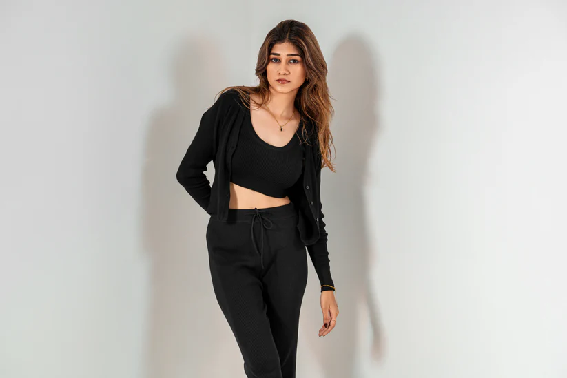 Picture of Jet Black 3-Piece Co-ord Set