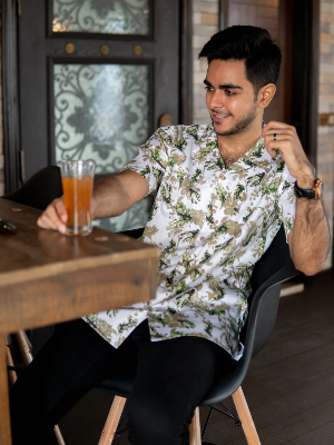 Picture of Green Floral Print Shirt