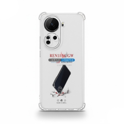 Picture of For OPPO Reno 11 5g Silicon Airbag Transparent tpu back cover case