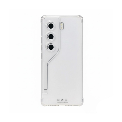Picture of For Tecno Camon 40 Pro Reinforced Shockproof Cushion Back Clear Hybrid Transparent Sof Tpu Back Cover For Tecno Camon 40 Pro Phone Case