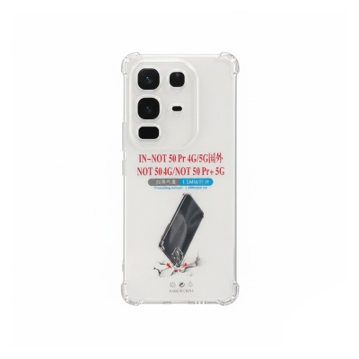 Picture of For Infinix Note 50 Pro 4G/5G / Note 50 4G / Note 50 Pro Plus + 5G Airbag cover Shockproof Transparent Protective Clear Back Cover TPU Case