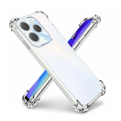 Picture of For Infinix Hot 40 / Hot 40i / Hot 40 pro tecno spark go 2024 spark 20c itel A70 Flexible Clear Transparent Soft TPU Back Case Cover