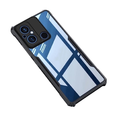 Picture of For Xiaomi Redmi 12C / Poco C55 / Redmi 11A Edge-Reinforced Shockproof Cushion Back Clear Hybrid Transparent Hard Cover Casing