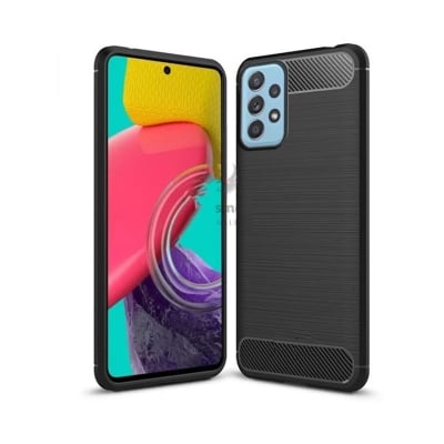Picture of For Samsung Galaxy A52 A52 5G A52s 5G Carbon Fiber High Quality Soft Mobile Back Cover (Black) for Samsung Galaxy A52 A52 5G A52s 5G