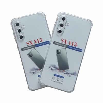 Picture of For Samsung Galaxy A15 Shockproof Bumper Case with Clear Soft TPU Protective Phone Cover Anti-Scratch