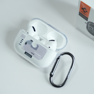 Picture of Spigen Zero One Transparent TPU Silicone Soft Case for AirPods Pro 2nd Generation Case(2024) Protective Case Cover with Metal