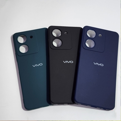 Picture of For Vivo Y36 / Vivo Y78 5G Heavy Strong Liquid Silicone Soft Gel Rubber Shockproof Back Cover - Camera - Phone Back Cover