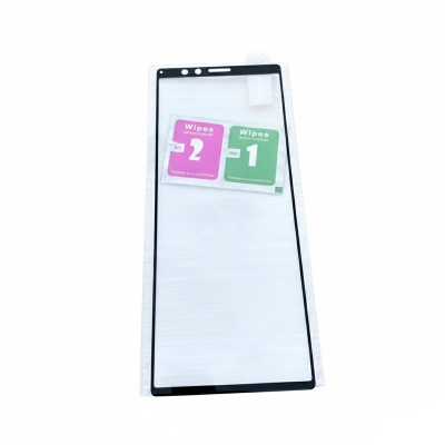 Picture of For Sony Xperia 1 Full Tempered Glass Full Glue Premium Quality Ultra Clear Anti-scratch, Anti Oil Stains Screen Protector Edge To Edge Full Screen Coverage Glass Protector