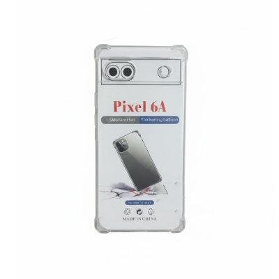 Picture of Google Pixel 6A Premium Silicone Case Crystal Clear Soft TPU Ultra-Thin Transparent Flexible Protective Mobile Phone Back Cover