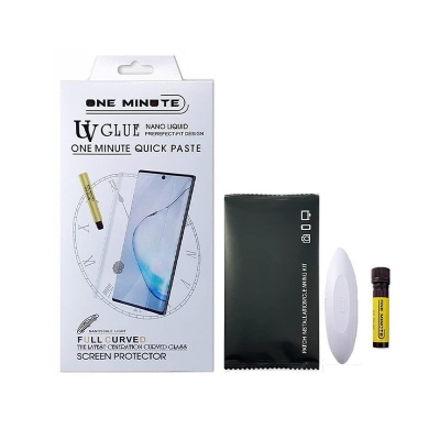 Picture of For Motorola Edge 40 One Minute UV Glass Light Adhesive Full Glue Curved Glass Screen Protector Transparent