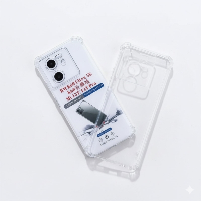 Picture of For Xiaomi Redmi K60 Ultra / Xiaomi 13T 5G / Xiaomi 13T PRO 5G Softcase Camera Protection Premium Case Transparent Clear Phone Case Back Cover