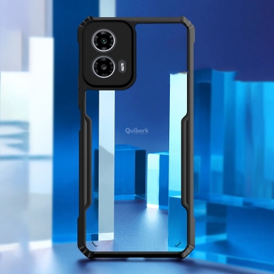 Picture of For Motorola-SGS anti-drop certification prove our quality -Airbag protection design ensure phone safety -Imported acrylic material: prevent fingerprint and yellowing. - Transparent Airbag Bumper Back Side Clear Phone Case For Motorola Moto G34 Back Cover