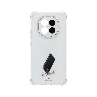 Picture of For Oppo A5 5G 2025 / F29 5G Silicone Airbag cover Shockproof Transparent Protective Clear Back Cover TPU Case