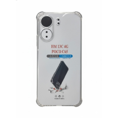 Picture of Xiaomi Redmi 13C 4G TPU Back Cover Shockproof Silicone Bumper - Transparent