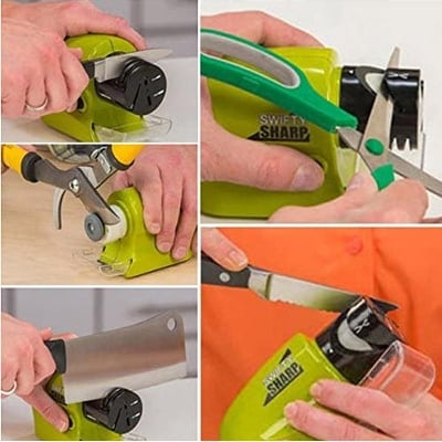 Picture of Kitchen Knife Sharpener Swifty Sharp Motorized Knife Sharpener