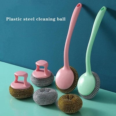 Picture of Stainless Steel Sponges, Scrubbing Scouring Pad, Steel Wool Scrubber for Kitchens, Bathroom and More
