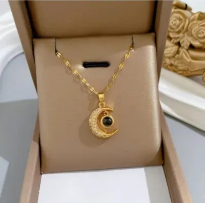 Picture of Women moon Necklace Korean Style Exquisite Fashion