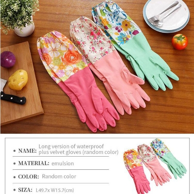 Picture of High Quality Full Hand Printed Dish Washing Gloves (Multicolor)