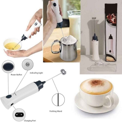 Picture of Hand Liquid Mixer foamer and Coffee Maker Juice Maker Rechargeable