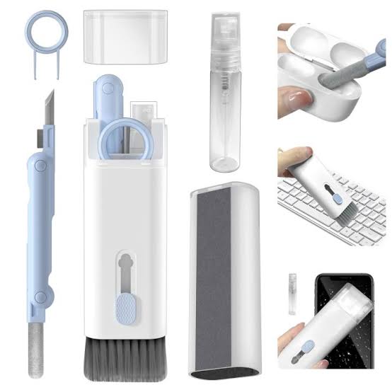 Picture of 7-In-1 Computer Keyboard Cleaner Brush Kit Earphone Headset Cleaning Pen - Keep Electronics Clean With Comprehensive Cleaning Kit