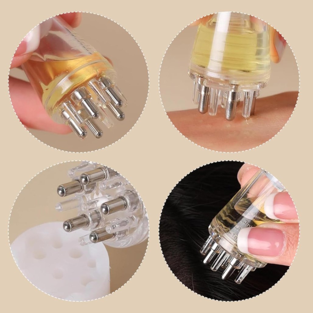 Picture of Scalp Applicator Liquid Comb Oil Liquid Guiding Massager Portable Mini Massage Comb Anti Hair Loss Scalp Care Tools
