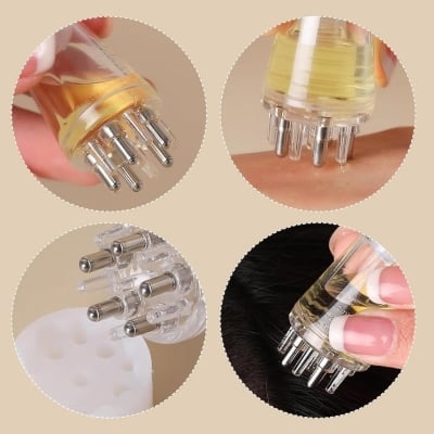 Picture of Scalp Applicator Liquid Comb Oil Liquid Guiding Massager Portable Mini Massage Comb Anti Hair Loss Scalp Care Tools