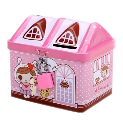 Picture of House Coin Box – Cute Piggy Bank for Kids and Adults Money Saving Box for Home and Gifts