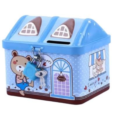 Picture of House Coin Box – Cute Piggy Bank for Kids and Adults Money Saving Box for Home and Gifts