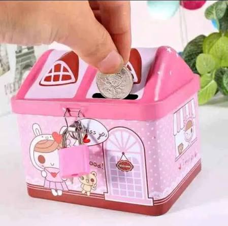 Picture of House Coin Box – Cute Piggy Bank for Kids and Adults Money Saving Box for Home and Gifts
