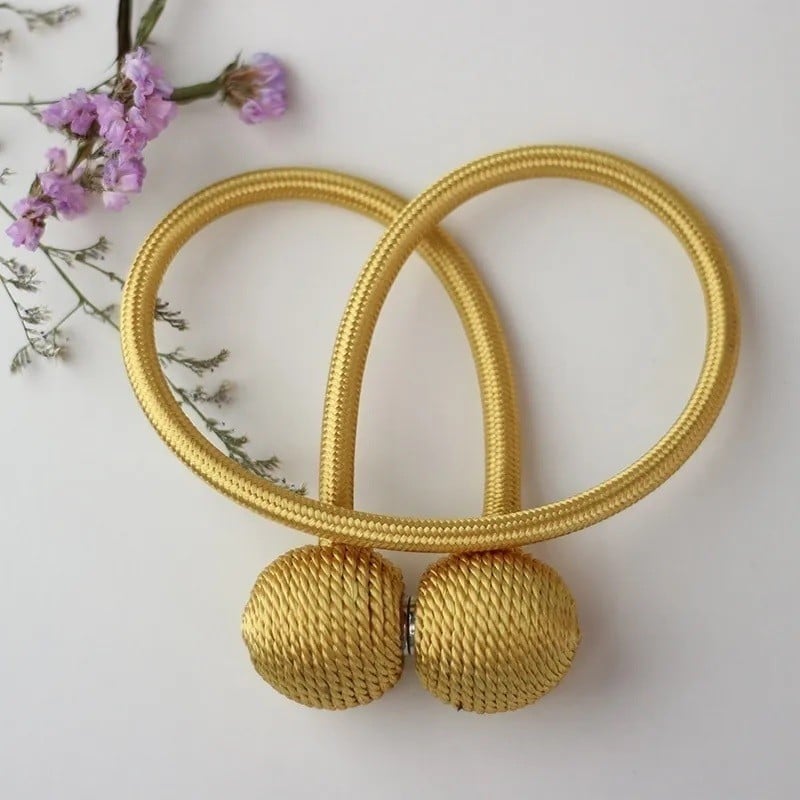 Picture of Magnetic Curtain Buckle, Modern Curtain Holder, Multicolor Decoration, Living Room Accessories - 1 Pair