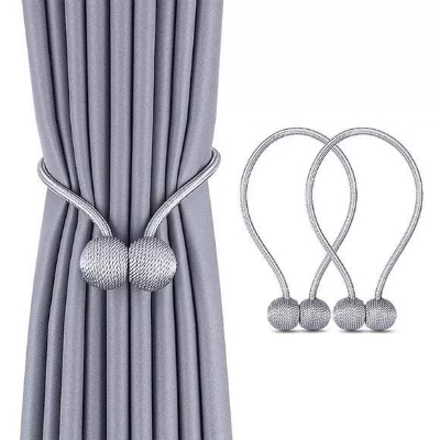 Picture of Magnetic Curtain Buckle, Modern Curtain Holder, Multicolor Decoration, Living Room Accessories - 1 Pair