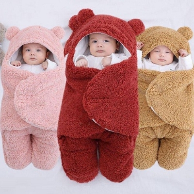 Picture of Newborn Baby blankets and winter protection Sleeping bag, Baby Crib Bedding, Baby Romper