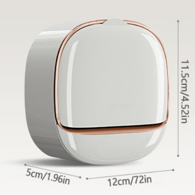 Picture of Soap Box Flip Lid Soap Dish Wall Mounted Soap Dish No Drilling Waterproof Soap Box with Drip Tray Self-Adhesive Soap Dishes for Bathroom and Kitchen