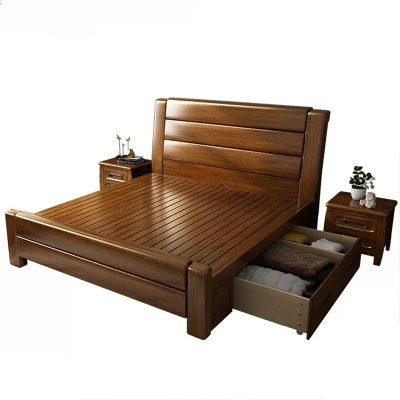 Picture of Bed B649 With Bedside Table